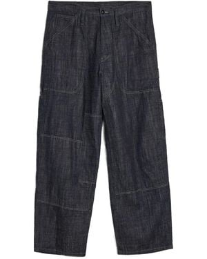 Y's Yohji Yamamoto Broek Met Opgestikte Zak - Blauw