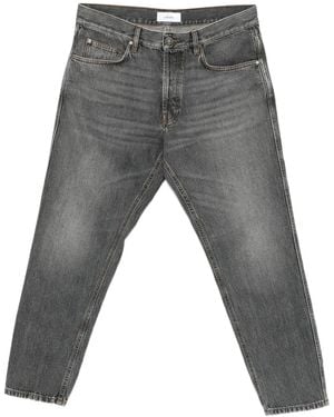 Lardini Jeans mit Tragefalten - Grau