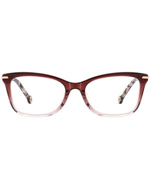 Carolina Herrera Gafas Con Efecto Degradado Y Placa Del Logo - Blanco