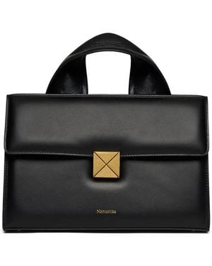 Nanushka Logo-Print Tote Bag - Black