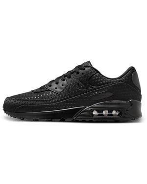 Nike Baskets Air Max 90 Premium À Lacets - Black