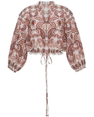 Cara Cara Perrin Paisley-Print Top - White