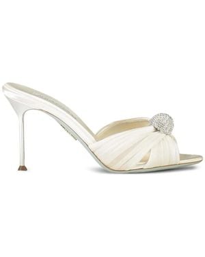 Aquazzura 85Mm Mystery Mules - White