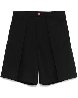 CASABLANCA Chicano Pleated Shorts - Black