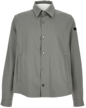Roberto Ricci Designs Button-Fastening Patch-Detail Shirt Jacket - Grey