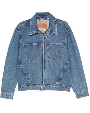 Levi's Giacca Denim Con Zip - Blu