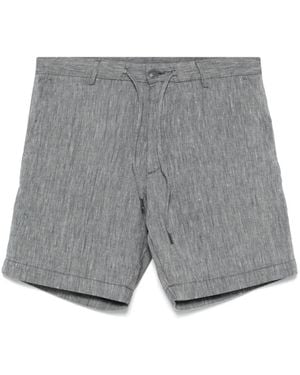 BOSS Drawstring-Waistband Shorts - Grey