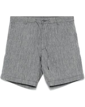 BOSS Drawstring-Waistband Shorts - Grey