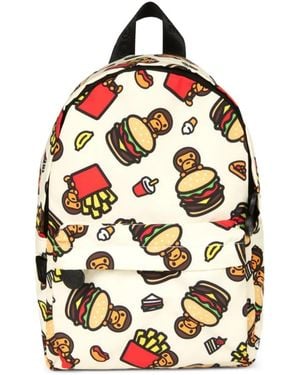 *BABY MILO® STORE BY *A BATHING APE® Baby Milo Graphic-Print Backpack - White
