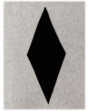 Rier Losange-Shape Scarf - Gray