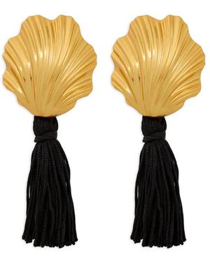 Julietta Boucles D'Oreilles Coquille À Franges - Metallic