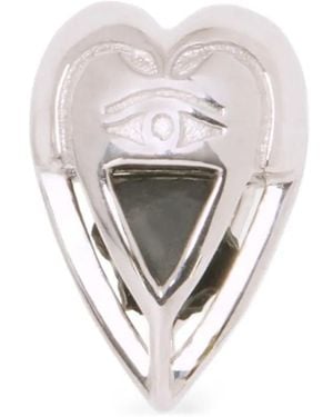 CAPSULE ELEVEN Heart-Shape Stud Earrings - White