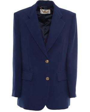 Elisabetta Franchi Button-Closure Blazer - Blue