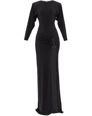 Nissa Open-Back Maxi Dress - Black