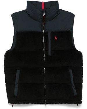 Polo Ralph Lauren Faux-Shearling Gilet - Black