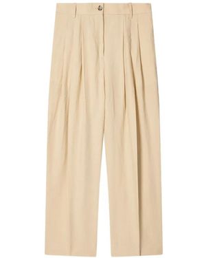 Paul Smith Pleated Trousers - Natural