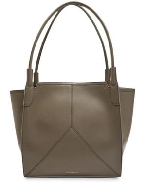 Victoria Beckham Victoria Panelled Leather Tote Bag - Brown