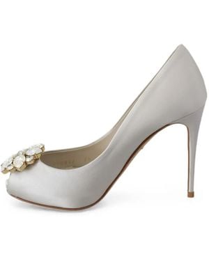 Dolce & Gabbana Peep-Toe Heeled Court Shoes - Natural