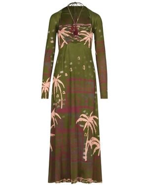Johanna Ortiz Eternal Tropical ドレス - グリーン