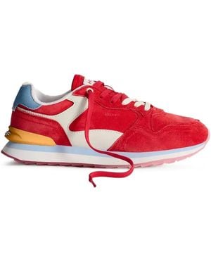 HOFF Rubeus Suede Panelled Trainers - Red
