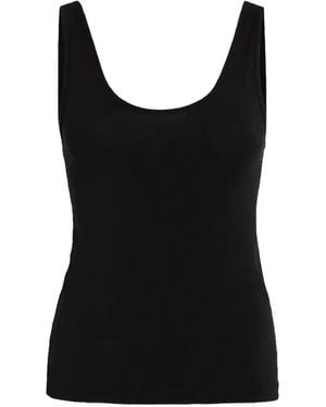 Another Tomorrow Slim-Fit Tank Top - Black