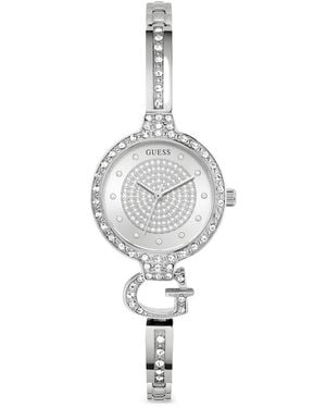 Guess Giselle Crystal-Embellished 28Mm Watch - White
