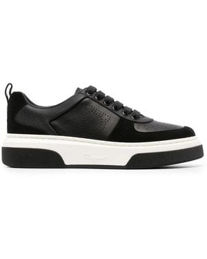 Ferragamo Ferragamo Cassina Low-Top Gancini Trainers - Black