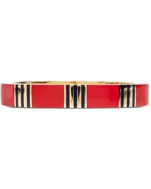 Tory Burch T Stripe Bangle Bracelet - Red