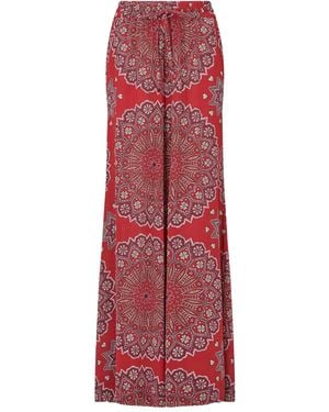 Hayley Menzies Hose mit Blumenmuster - Rot