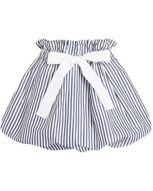 Patou Striped Bow Mini Skirt - Blue