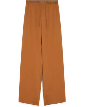 Yves Salomon Pantaloni Con Coulisse - Marrone