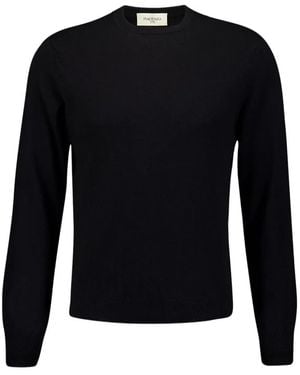 Piacenza Cashmere Kasjmier Trui Met Ronde Hals - Zwart