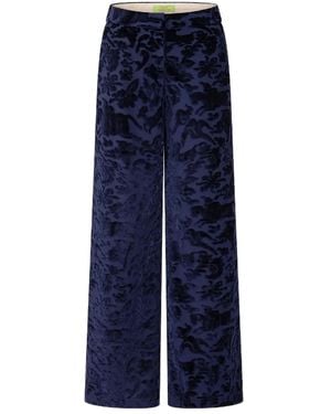 Shanghai Tang Pantalon De Jogging En Jacquard - Bleu
