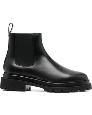 Santoni "Forestlow" Elastic Ankle Boot - Black