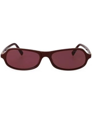 Miu Miu Geometric-Frame Sunglasses - Purple