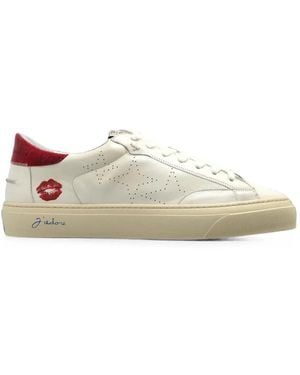Duke & Dexter Plus Court Kiss Trainers - White