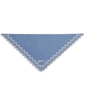 KARL LAGERFELD Bandana Con Bordado Triangular - Azul