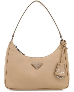 Prada Re-Edition 2005 Shoulder Bag - Natural