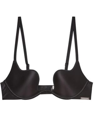Fleur du Mal Gloss Wireless Push-Up Bra - Black