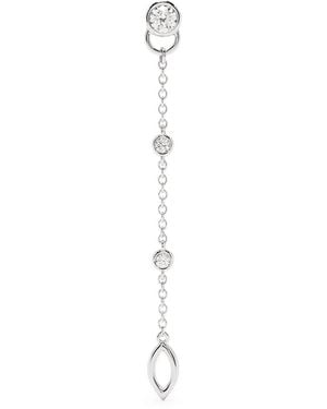 COURBET 18Kt Recycled Laboratory-Grown Diamond Co Mono Hanging Earring - White
