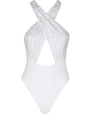 VENUJA Texan One-Piece Swimsuit - White