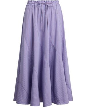 Polo Ralph Lauren Striped Panelled Skirt - Purple