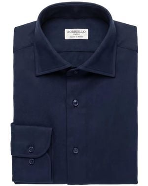 Borriello Button-Down Long-Sleeve Shirt - Blue