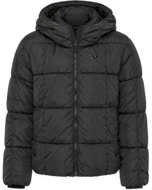 DIESEL W-Ralle-Out Quilted Hooded Jacket - Black