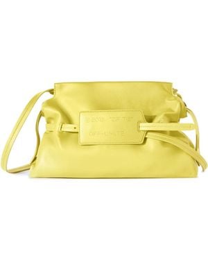 Off-White c/o Virgil Abloh Zip Tie Leather Clutch Bag - Yellow