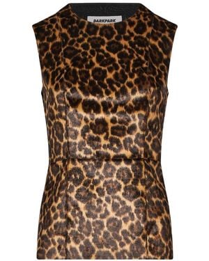 DARKPARK Leopard-Print Sleeveless Top - Brown