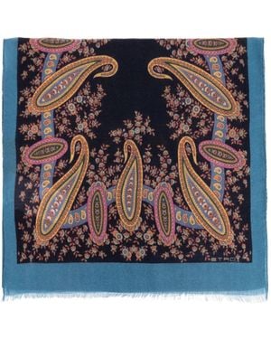 Etro Paisley-pattern scarf - Blau