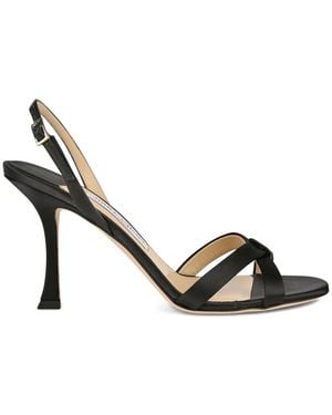 Jimmy Choo Leather Slingback Sandals - Metallic