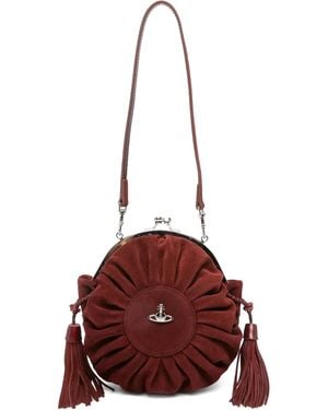 Vivienne Westwood Rosie Pleated-Tassel Frame Bag - Purple