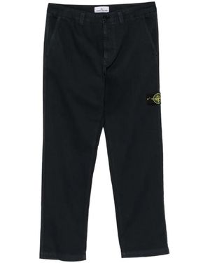 Stone Island Jean Droit À Patch Logo - Black